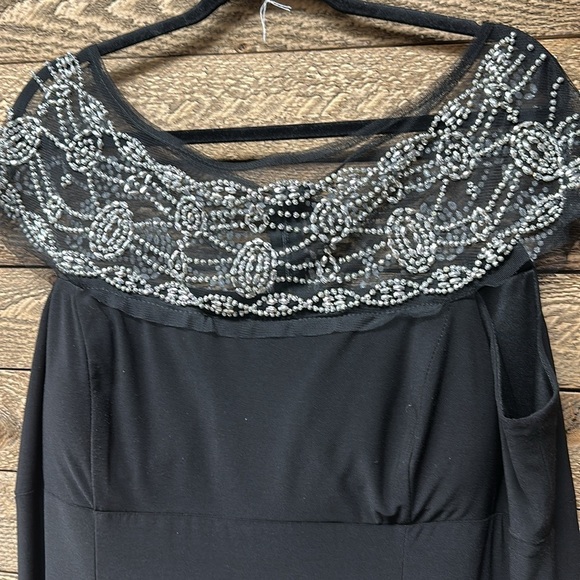 R&M Richards Beaded Bodice Long Evening Gown Size 20 - Picture 5 of 7